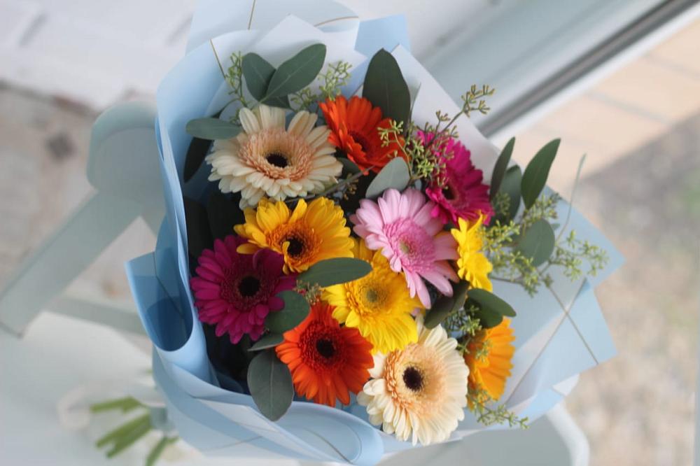 Букет цветов из: Герберы в Понежукай