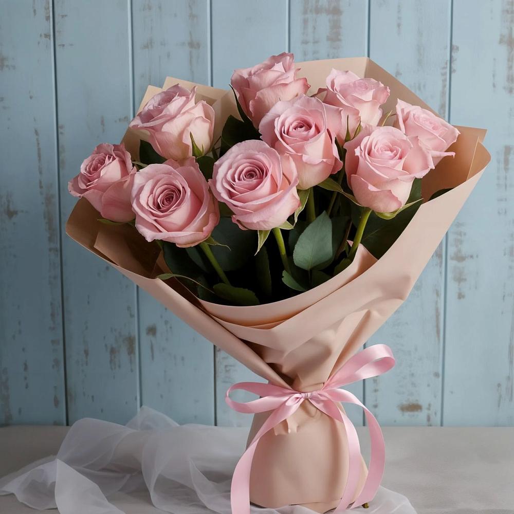 Букет цветов из: Розы в Понежукай