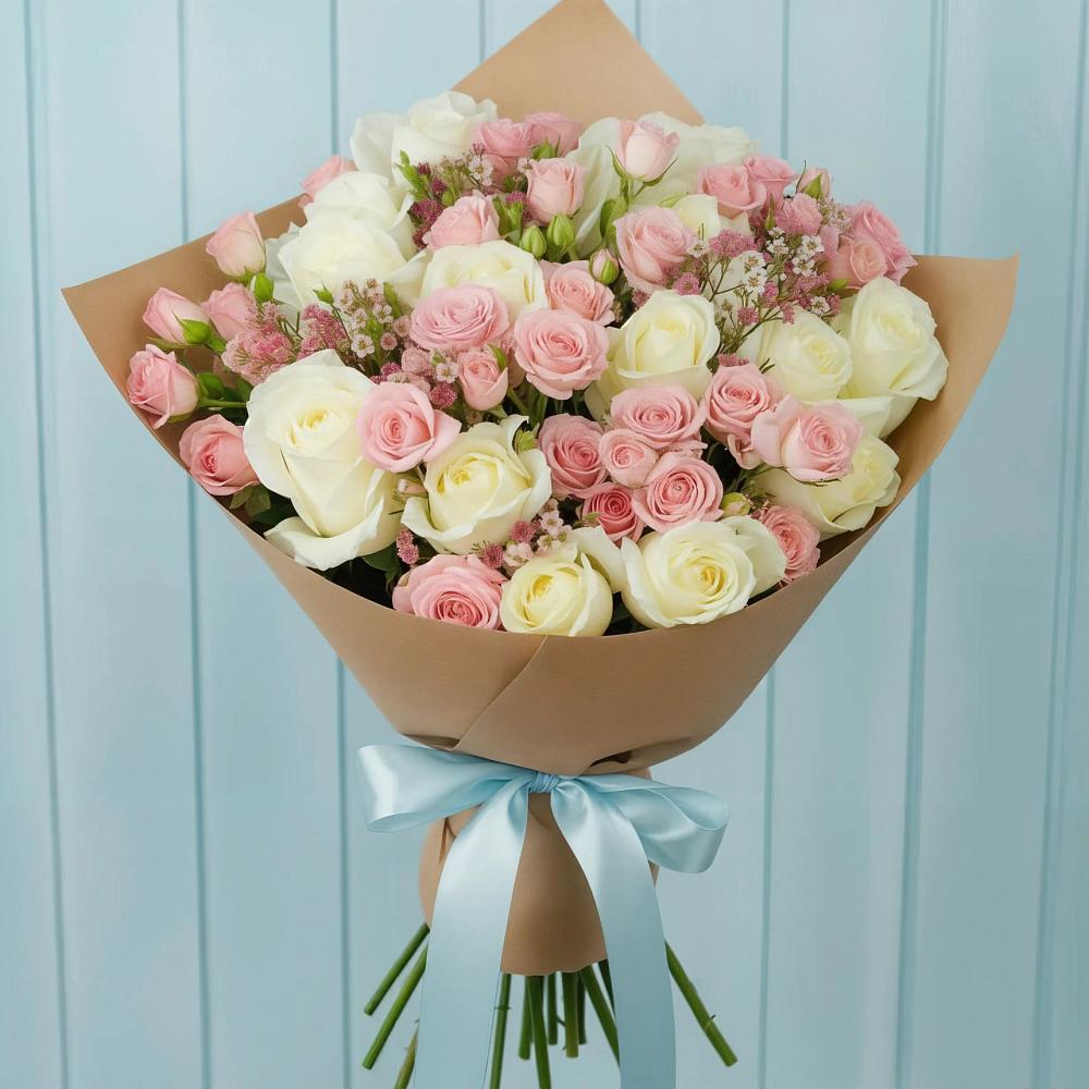 Букет цветов из: Розы в Понежукай