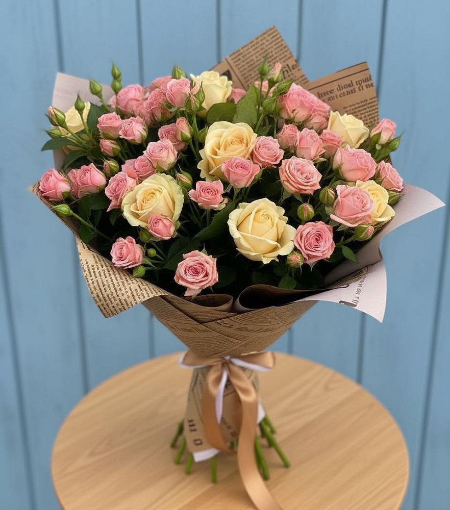 Букет цветов из: Розы в Понежукай