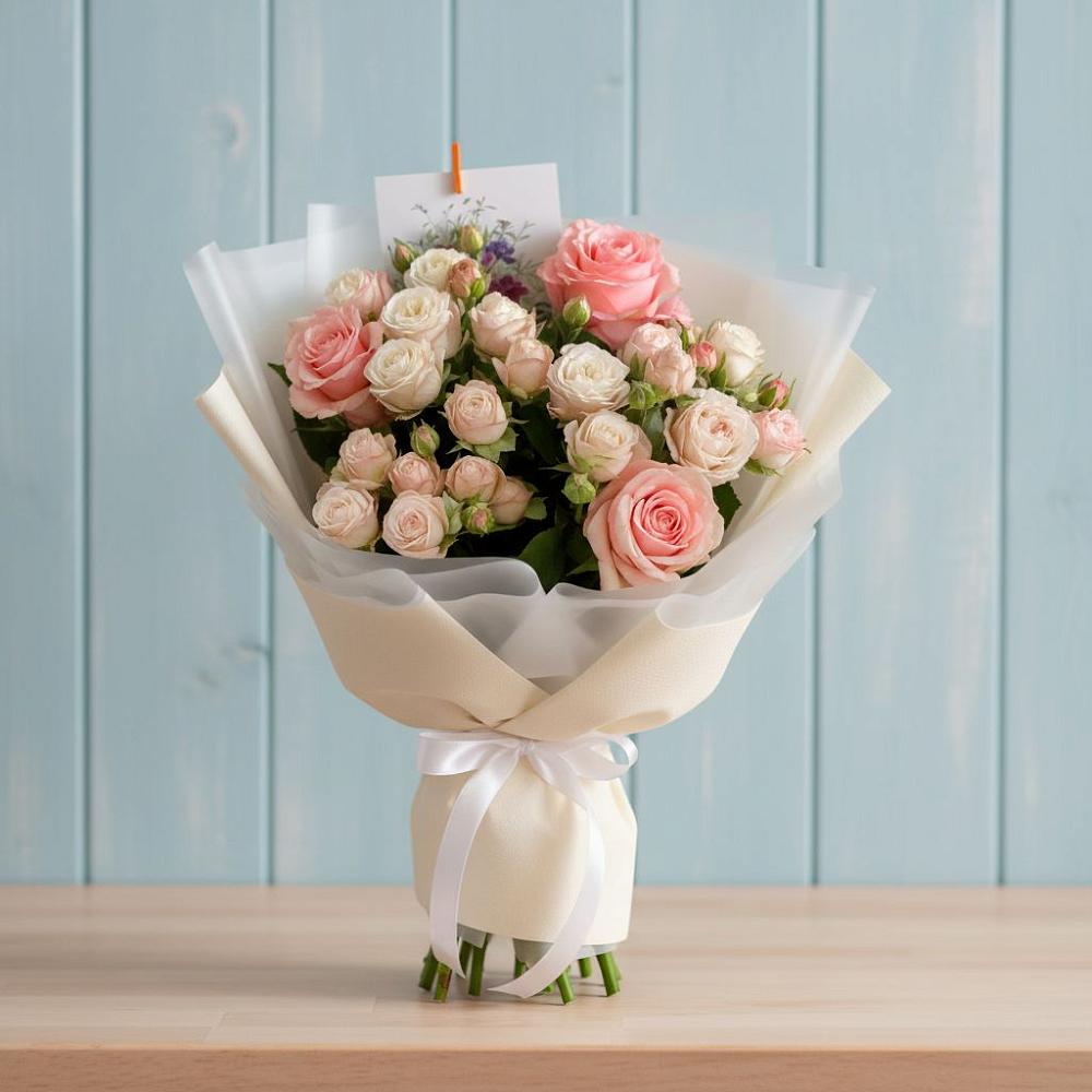 Букет цветов из: Розы в Понежукай