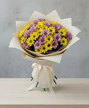 Букет цветов из:  Хризантемы в Понежукай