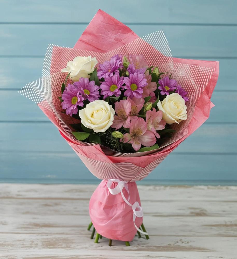 Букет цветов из: Герберы в Понежукай