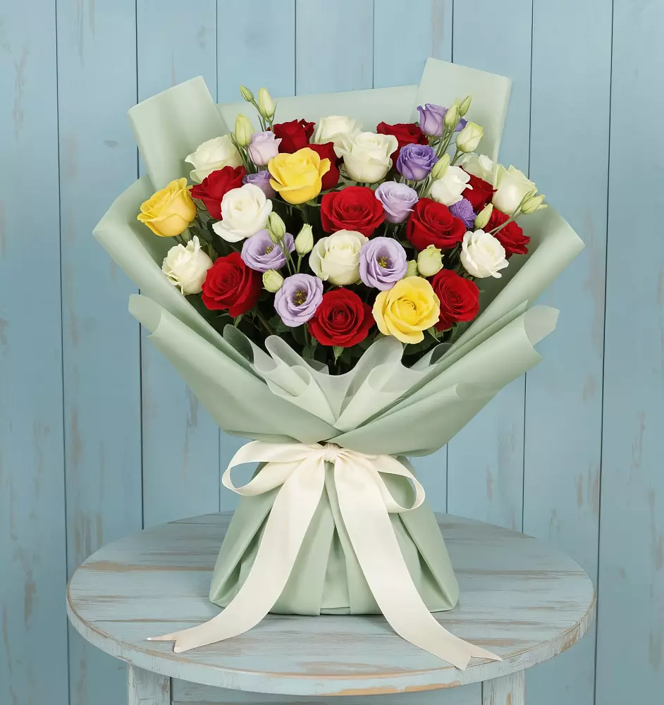 Букет цветов из: Розы в Понежукай